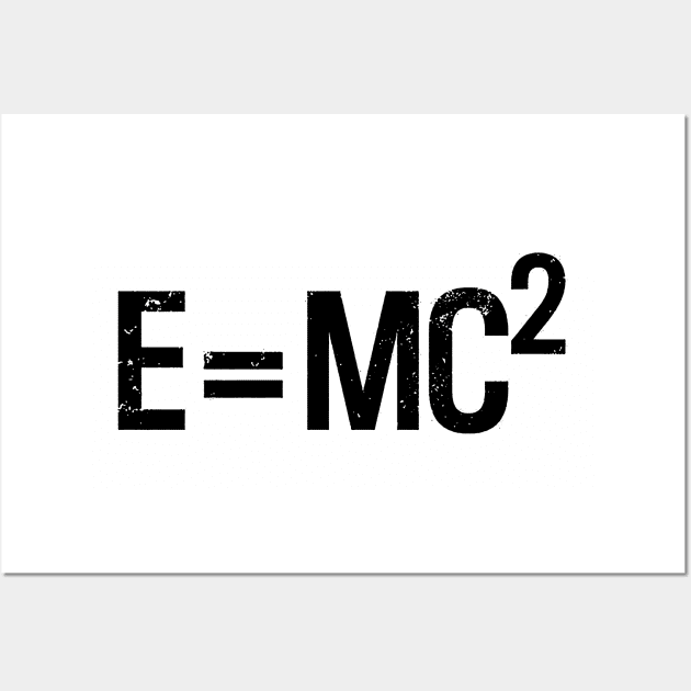 E=MC2 Black Wall Art by Thinkerman